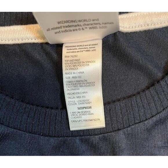 Harry Potter Blue Women's Cosplay Cozycore Pajama Top SZ M - Picture 4 of 4